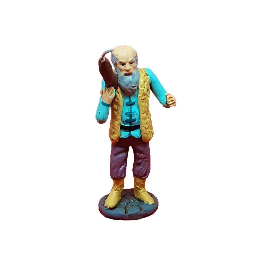 Pastore statuina Cacciatore 10 cm di terracotta per presepe