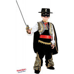 Costume vestito di carnevale Cavaliere Mascherato Oro in velluto da 2 a 6 anni