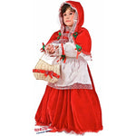 Costume vestito di carnevale Capuccetto rosso in velluto da 2 a 6 anni