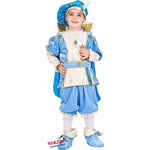 Costume vestito di carnevale Principe Azzurro in velluto da 4 a 6 anni