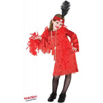 Costume vestito di carnevale Lady Charleston da 7 a 10 anni