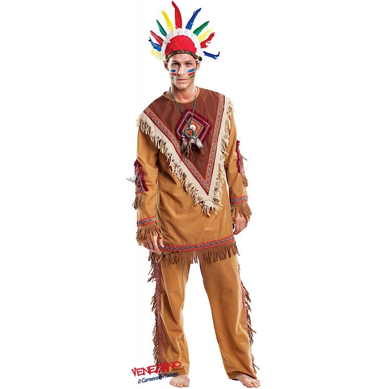 Costume vestito di carnevale Indiano da S a XL