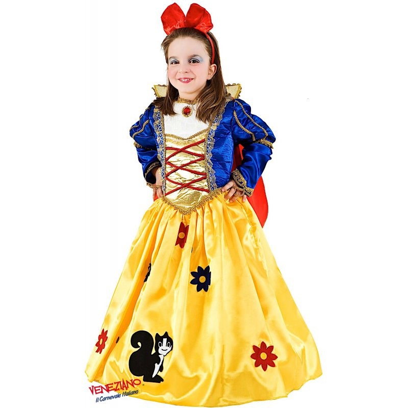 Costume vestito di carnevale Principessa dei boschi lusso 11 - 12 anni