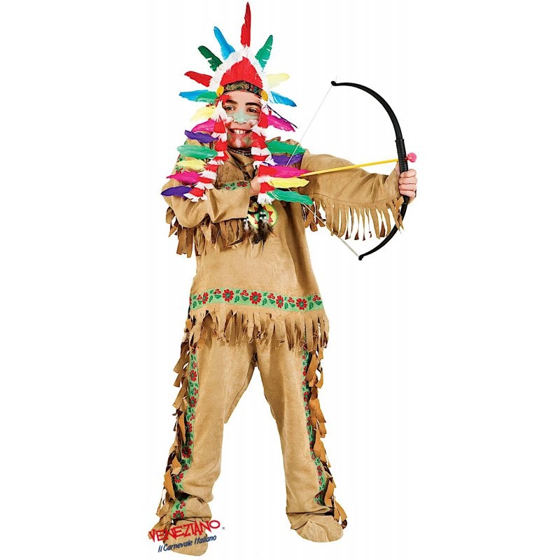 Costume vestito di carnevale Indiano da 11 a 12 anni