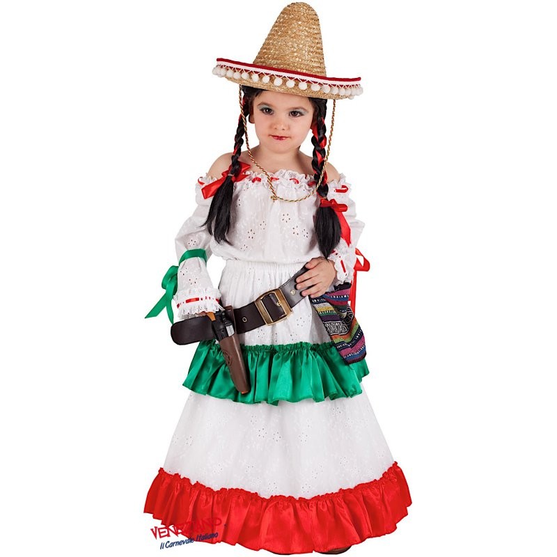 Costume vestito di Carnevale Carmensita Baby da 3 a 6 anni
