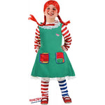 Costume vestito di carnevale Pippi Baby da 3 a 6 anni