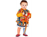 Costume vestito di carnevale Piccola Pippi lusso da 0 a 3 anni