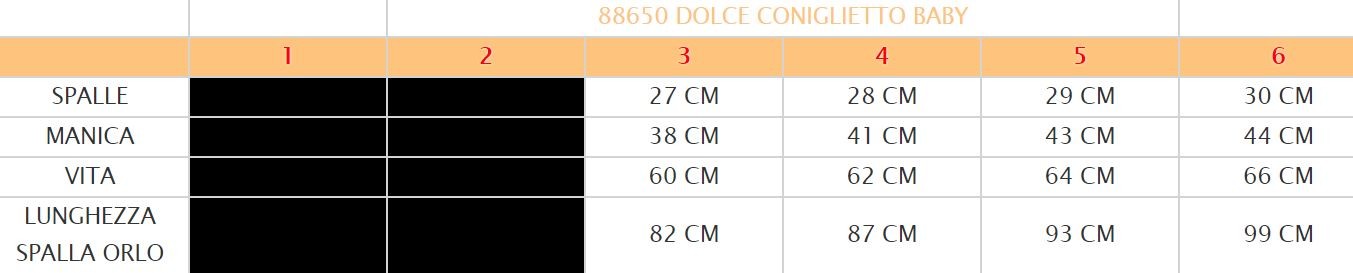 Costume vestito di carnevale Coniglio da 3 a 6 anni
