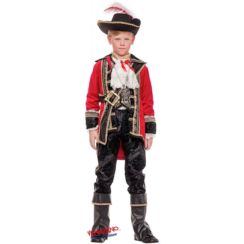 Costume vestito di carnevale Capitano dei pirati Baby da 3 a 6 anni