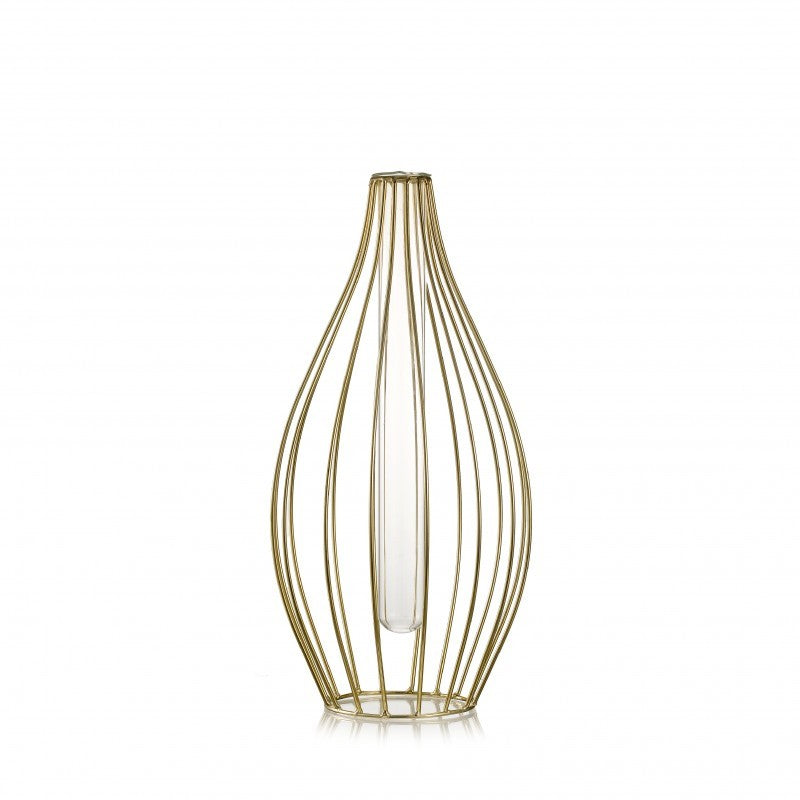 Vaso sakai h 30 d. 15 metal gold