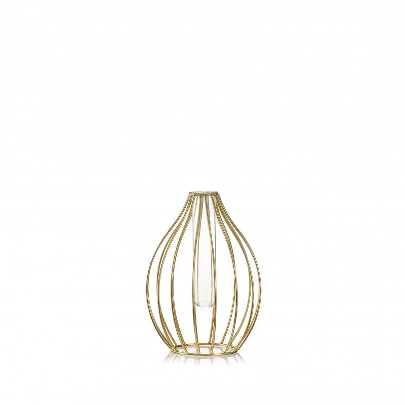 Vaso sakai h 30 d. 15 metal gold