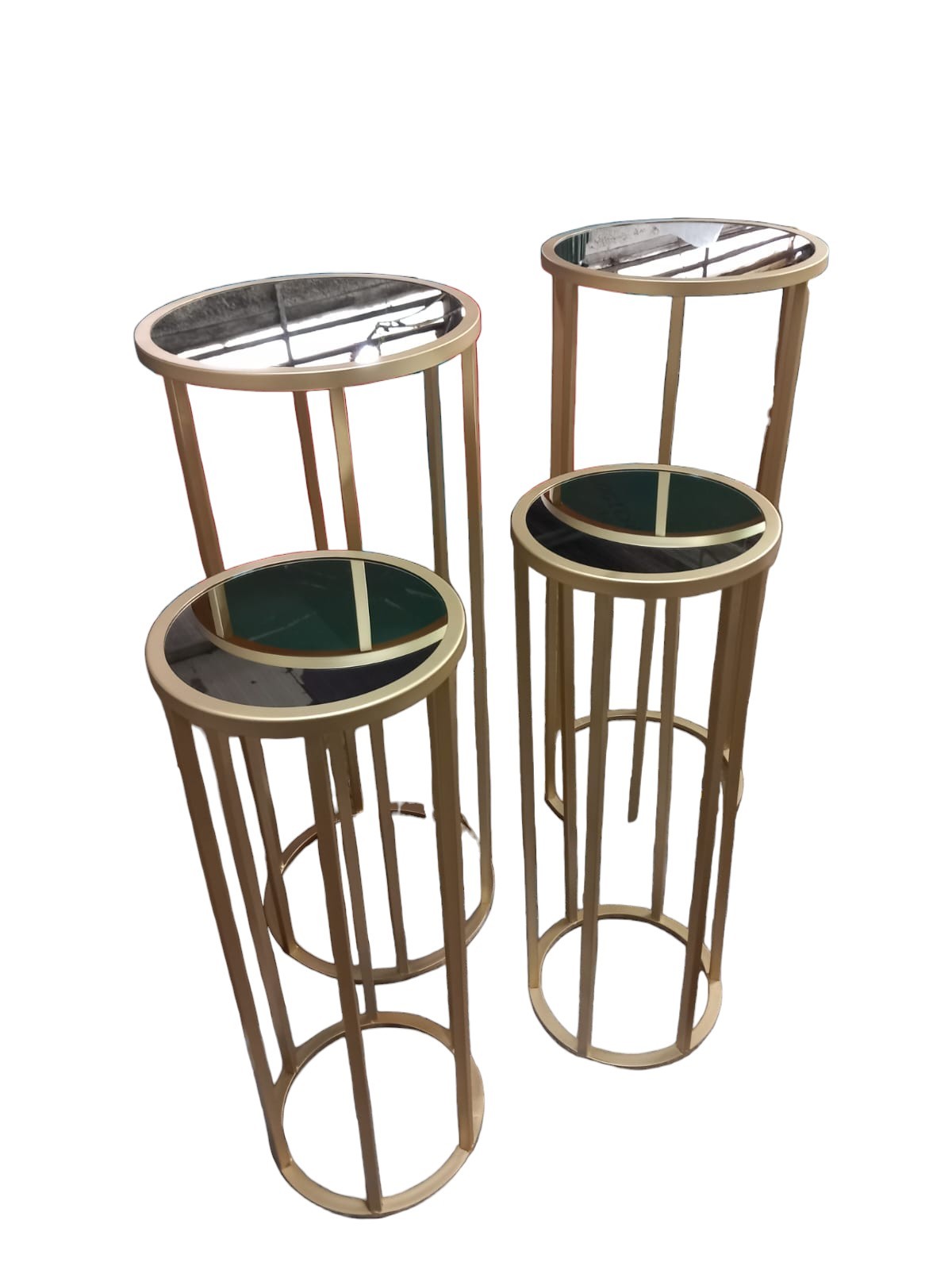 set 2 Alzate tonde con specchio