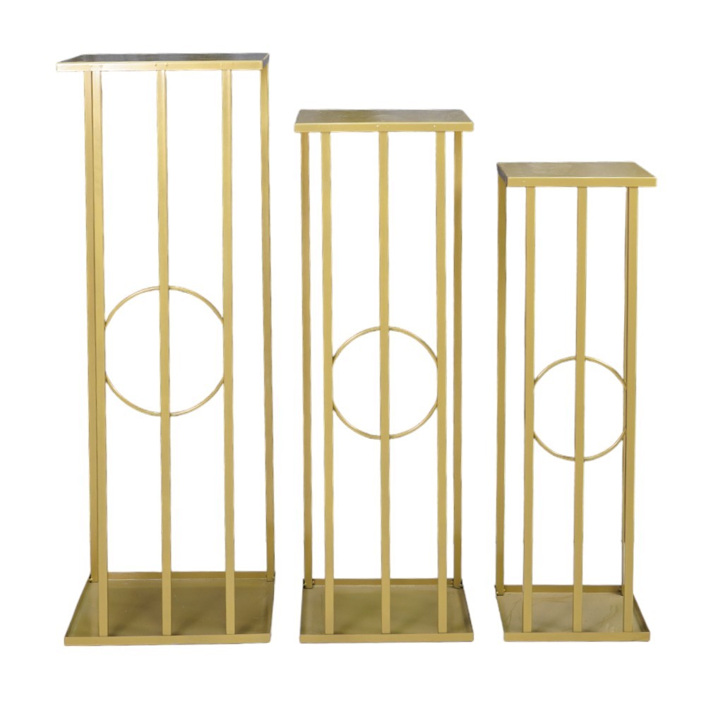 Tris Alzate oro quadrate con cerchio