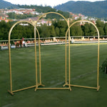 Tris vele ad arco color oro