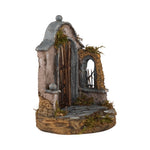 Tempio presepe 20x30 cm per campana in vetro statue 10 cm