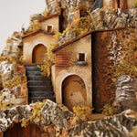 Presepe con cascata e mulino 65x60x50 cm