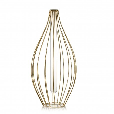 Vaso sakai h 40 d. 20 metal gold