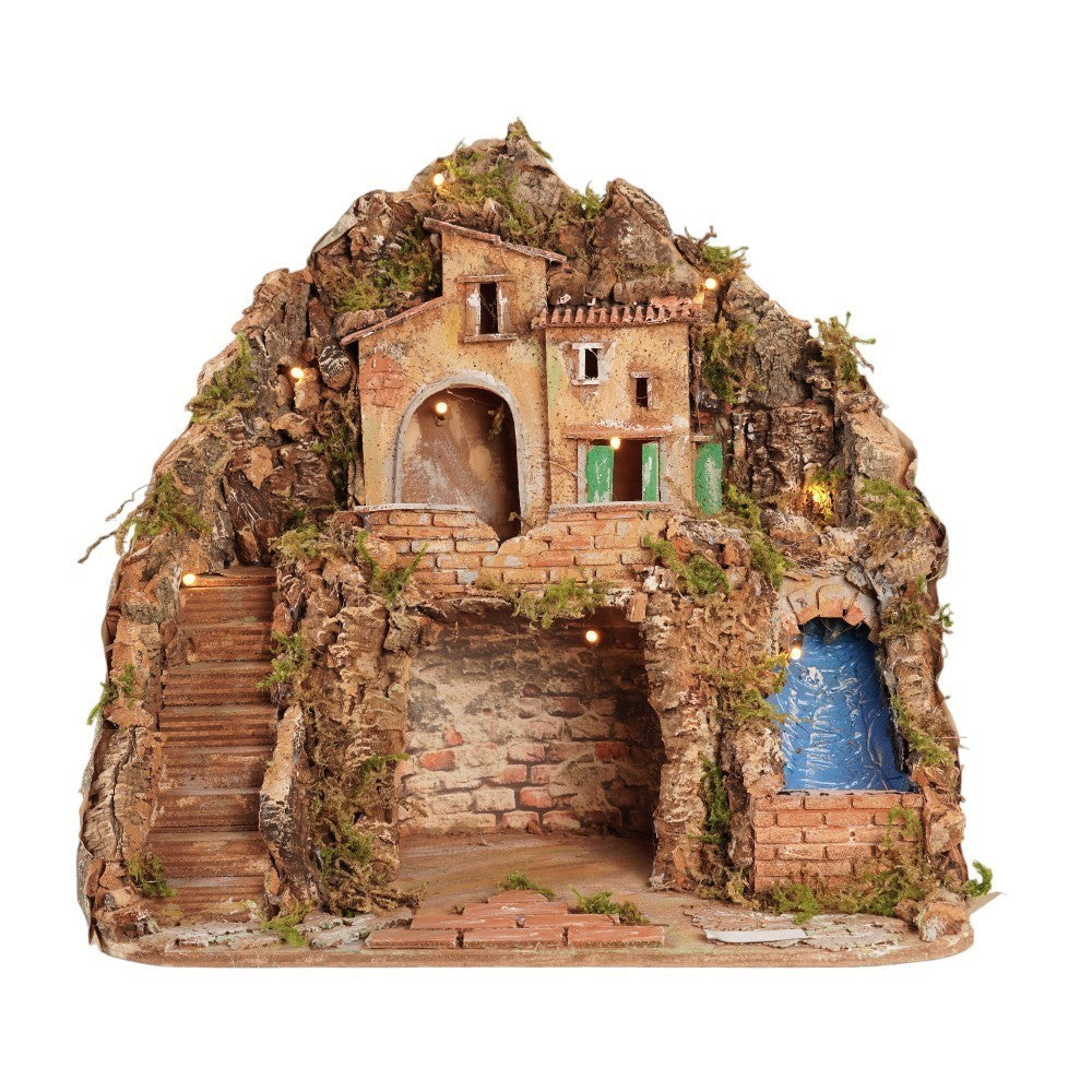 Presepe con cascata 42x30x40