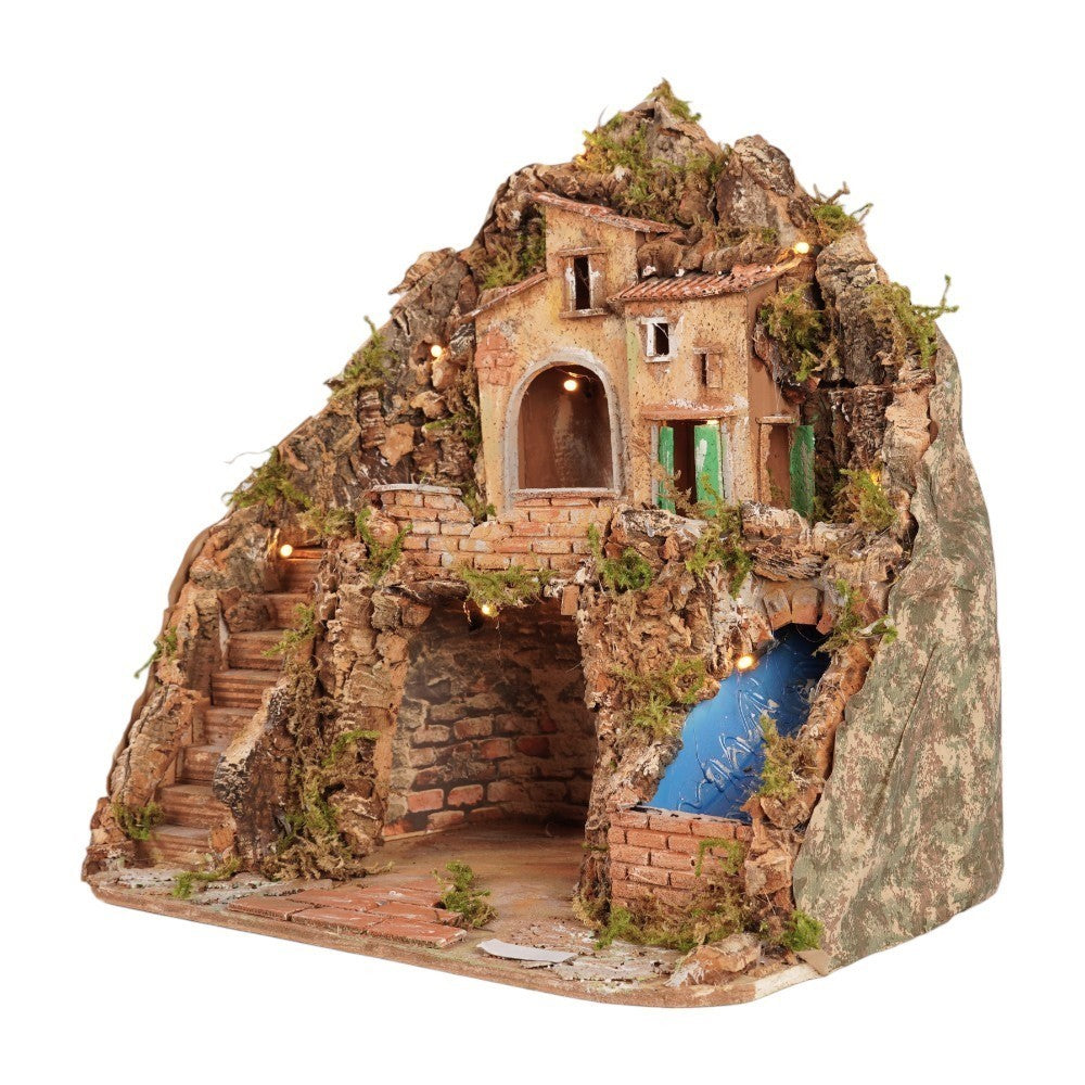 Presepe con cascata 42x30x40