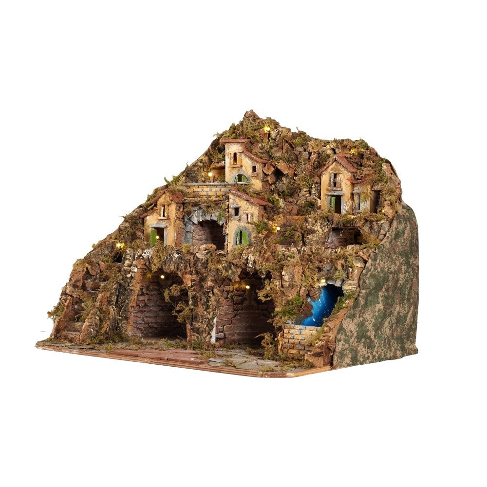 Presepe con cascata 60x42x50