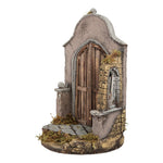 Tempio presepe 25x40 cm per campana in vetro statue 10-12 cm