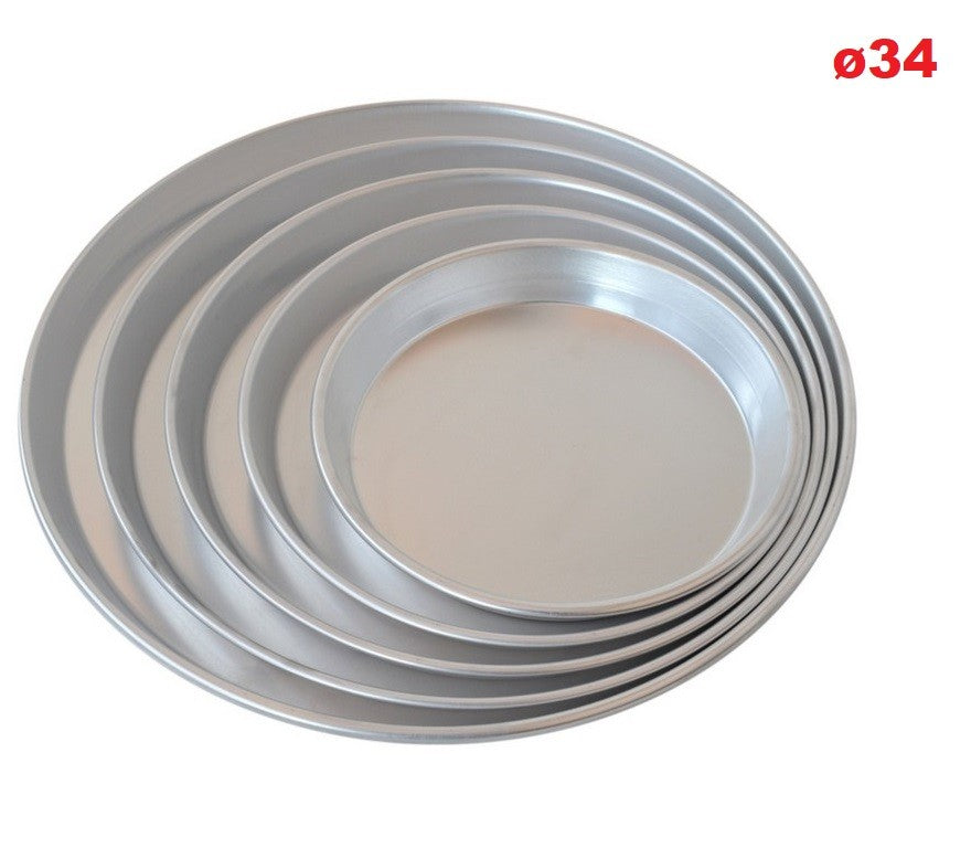 Stampo ruoto tortiera conica alluminio per pastiera crostata migliaccio ø34 cm