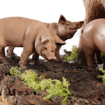 Scrofa con maialini per presepe da 35 cm