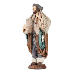 Pifferaio in terracotta vestito cm 35