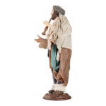 Pifferaio in terracotta vestito cm 35
