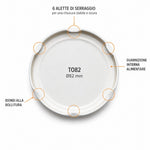 Tappo per barattoli in vetro 82 mm per conserve idonei alla bollitura