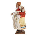 Statuina in terracotta vestita a mano bella 'mbriana cm 30