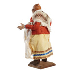 Statuina in terracotta vestita a mano bella 'mbriana cm 30