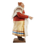 Statuina in terracotta vestita a mano bella 'mbriana cm 30