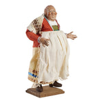 Statuina in terracotta vestita a mano bella 'mbriana cm 30