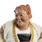 Statuina in terracotta vestita a mano Bella 'mbriana cm 30