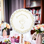 Palloncino in Foil Tondo da 45 cm con Stampa a Tema Comunione Gold Metal