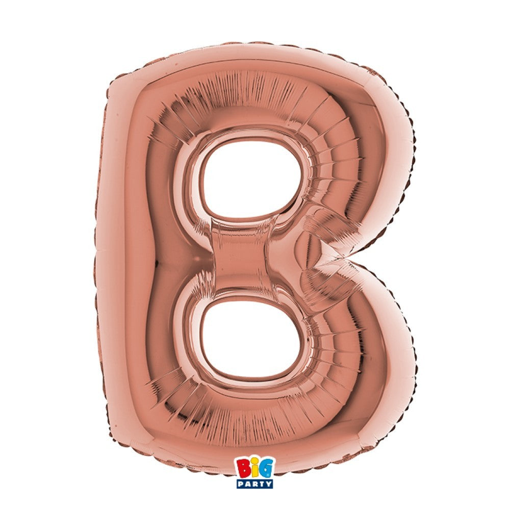 Palloncino Mylar Rose Gold 40" Lettera B