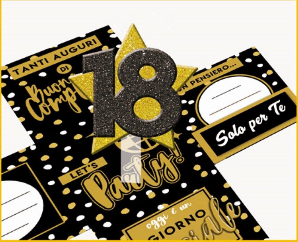 Scatola regalo Skatush Golde Age 18° compleanno