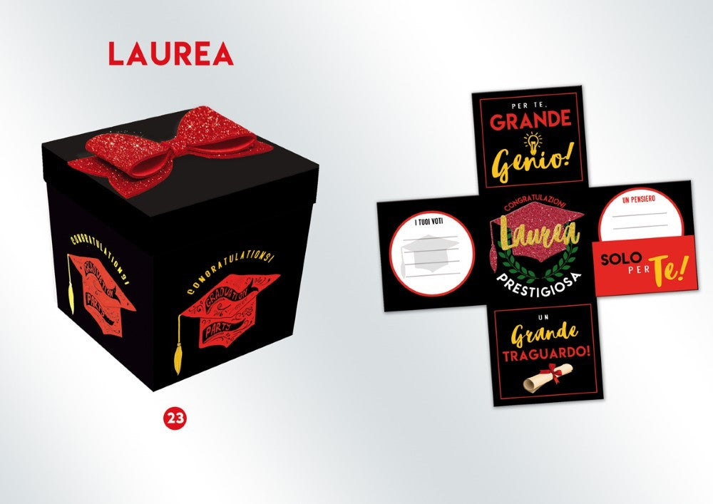 Scatola regalo sorpresa Skatush Laurea