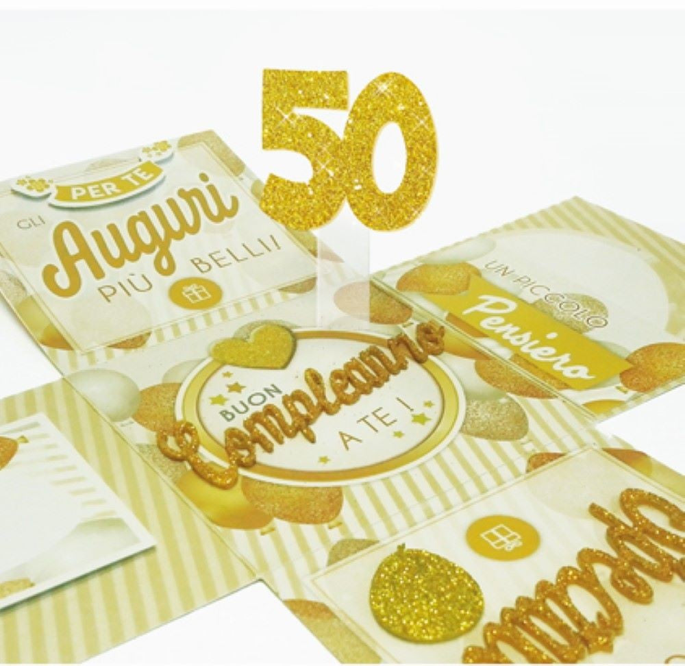 Scatola Skatush per 50° Compleanno
