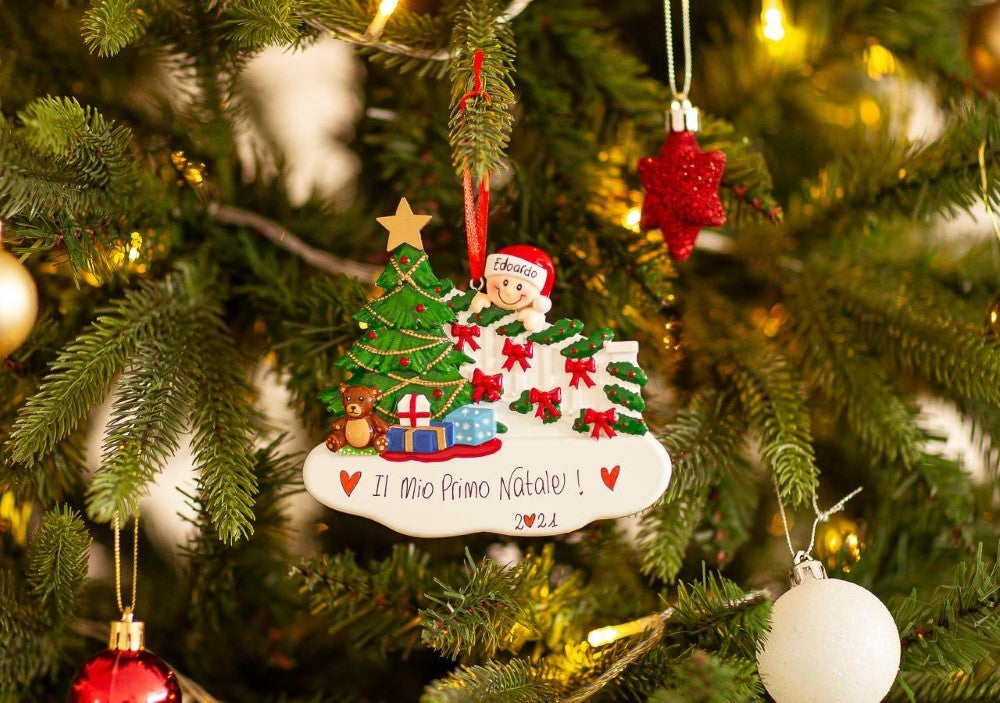 Scalinata e albero di natale in 1