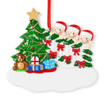 Scalinata e albero di natale in 3