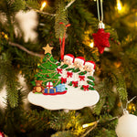 Scalinata e albero di natale in 3