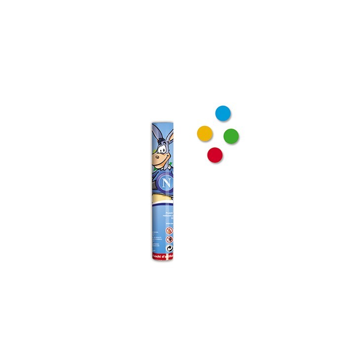 Cannone sparacoriandoli colorati SSC Napoli 21 cm