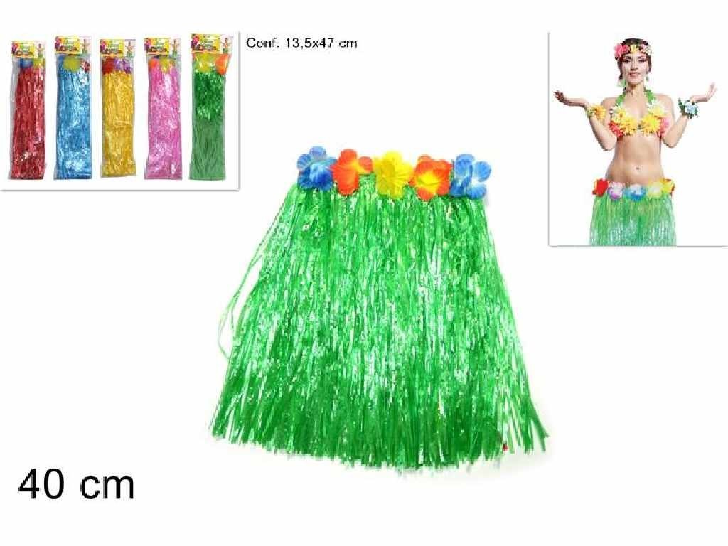Travestimento di carnevale gonna Hawaiana 40 cm