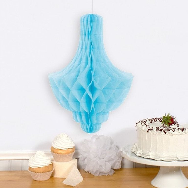 Festone lampadario Celeste 36 cm