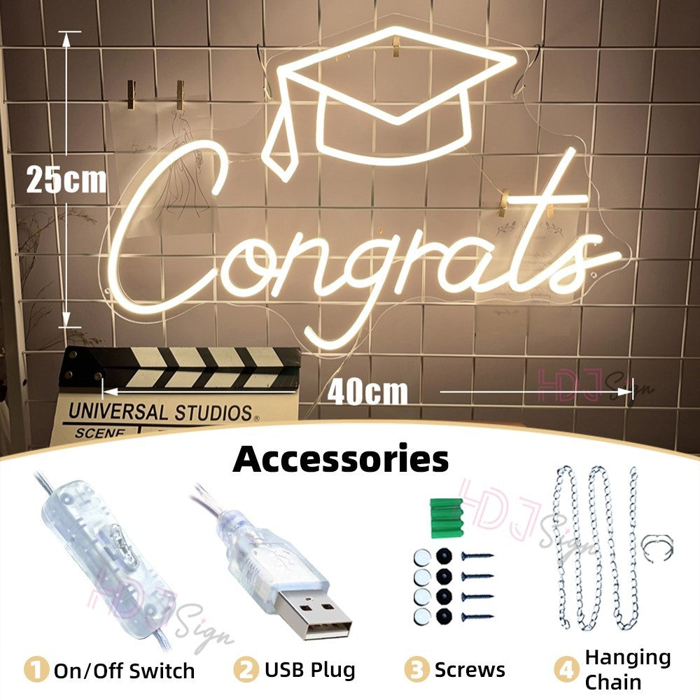 Scritta LED Scritta LED laurea Bianco Caldo Bianco Caldo