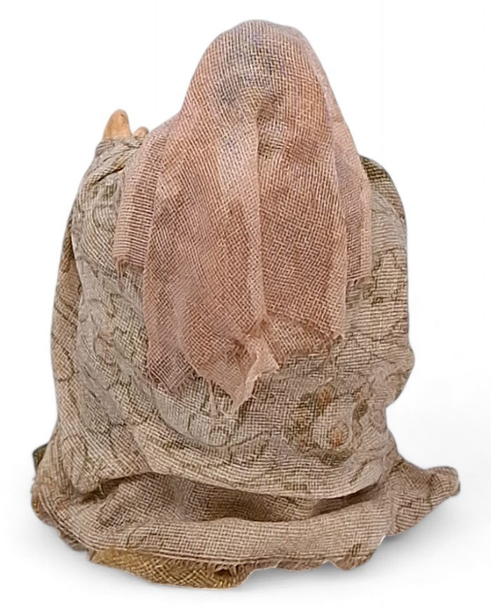 Statuetta Donna Seduta in Terracotta 8 cm - Artigianale