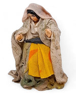 Statuetta Donna Seduta in Terracotta 8 cm - Artigianale