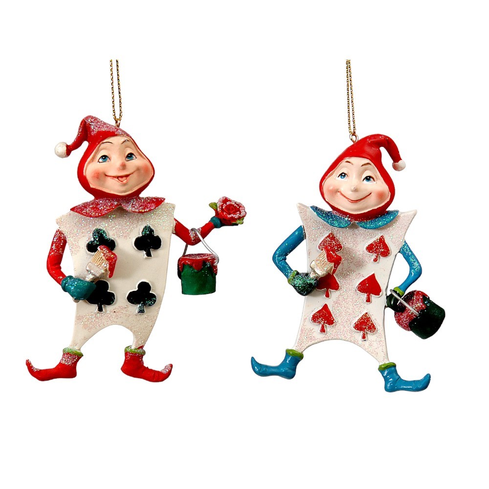 Pendente per Albero 1Pz Carte Alice Nel Paese delle Meraviglie 10cm